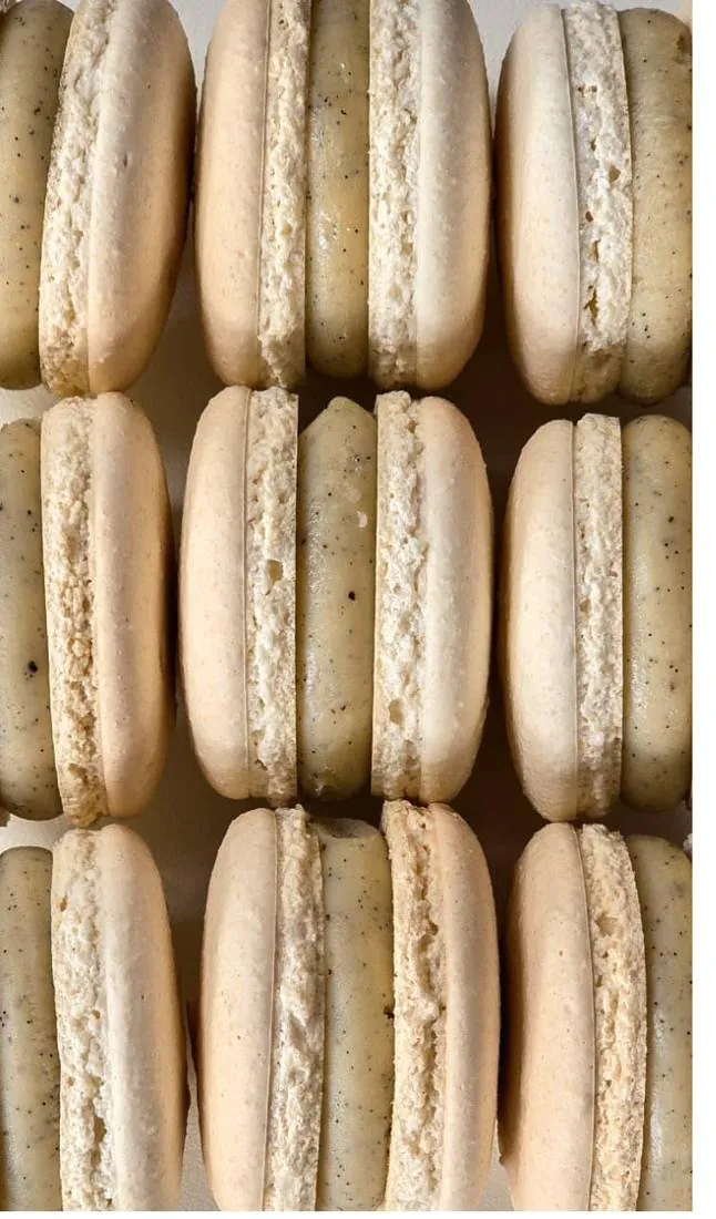 Macarons de baunilha